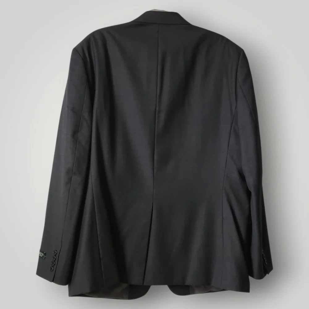 Lauren Ralph Lauren Mens 46R Charcoal Gray Wool Blazer Old Money‎ Aesthetic